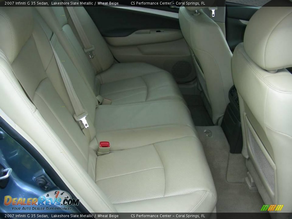 2007 Infiniti G 35 Sedan Lakeshore Slate Metallic / Wheat Beige Photo #21