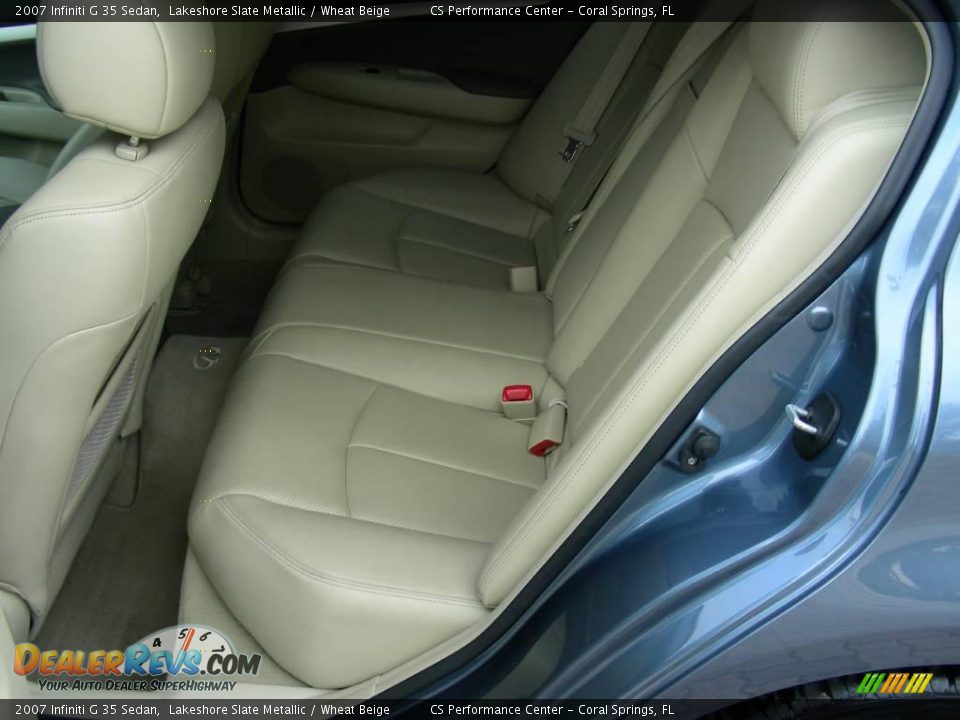 2007 Infiniti G 35 Sedan Lakeshore Slate Metallic / Wheat Beige Photo #22
