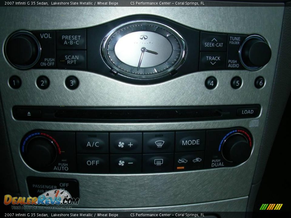 2007 Infiniti G 35 Sedan Lakeshore Slate Metallic / Wheat Beige Photo #24