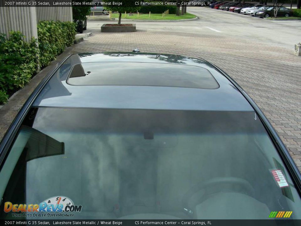 2007 Infiniti G 35 Sedan Lakeshore Slate Metallic / Wheat Beige Photo #27
