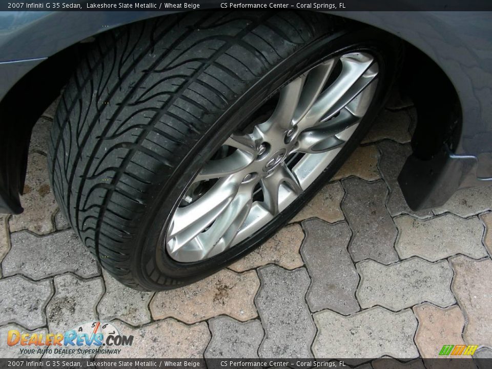 2007 Infiniti G 35 Sedan Lakeshore Slate Metallic / Wheat Beige Photo #28