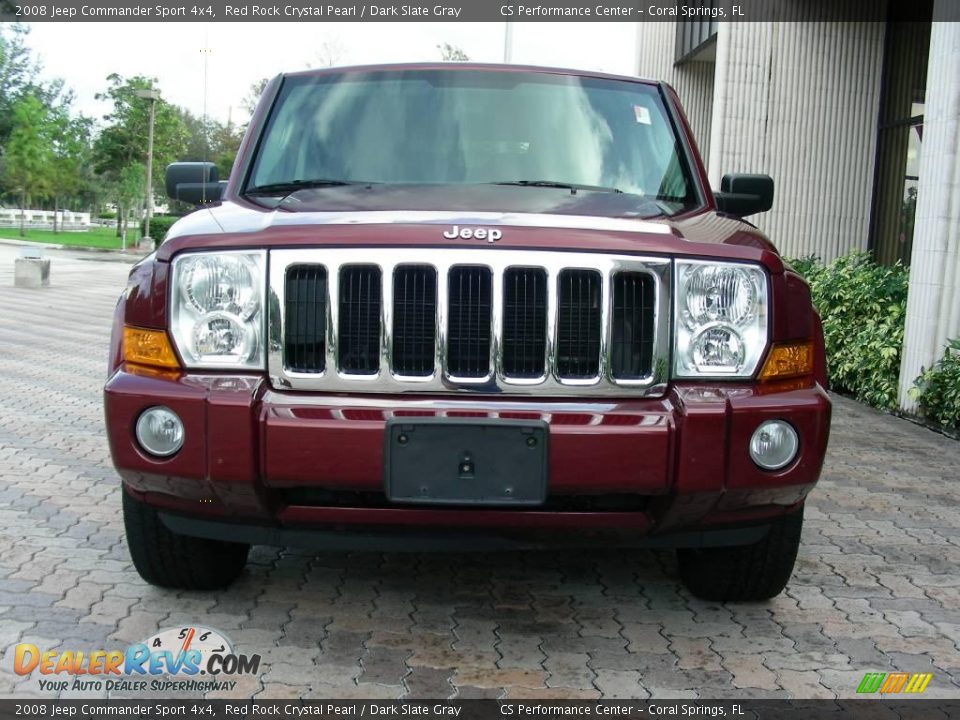 2008 Jeep Commander Sport 4x4 Red Rock Crystal Pearl / Dark Slate Gray Photo #2