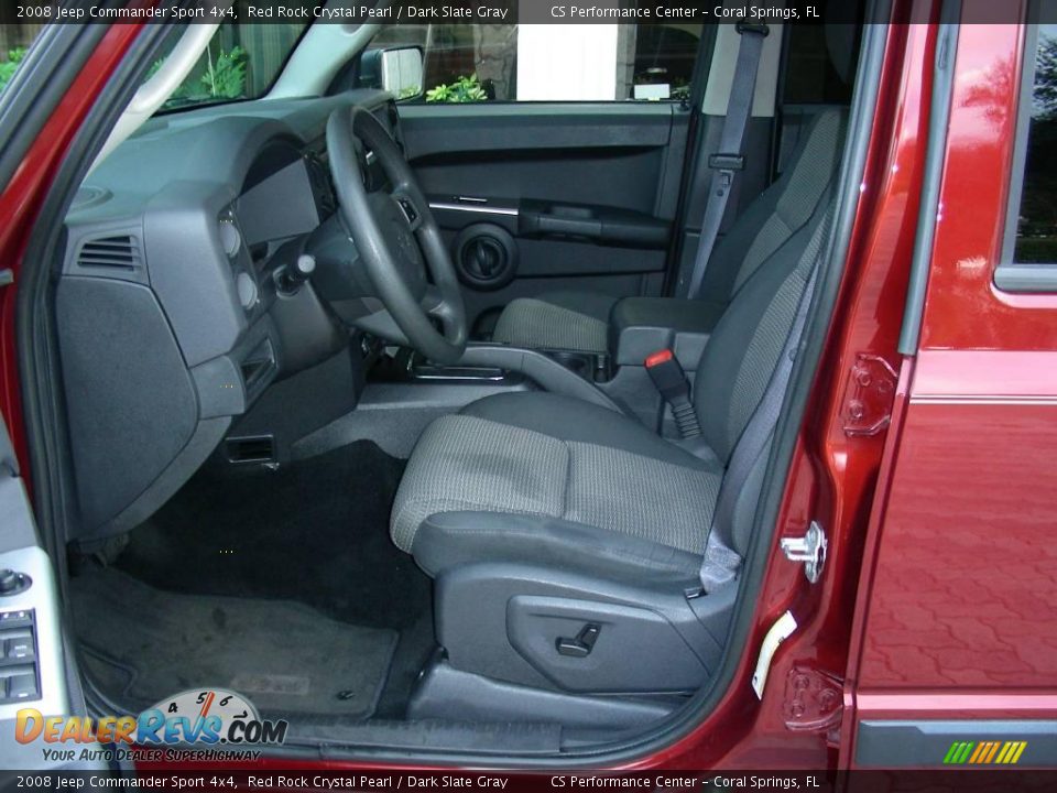 2008 Jeep Commander Sport 4x4 Red Rock Crystal Pearl / Dark Slate Gray Photo #9