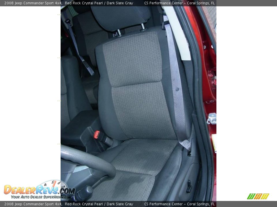 2008 Jeep Commander Sport 4x4 Red Rock Crystal Pearl / Dark Slate Gray Photo #10