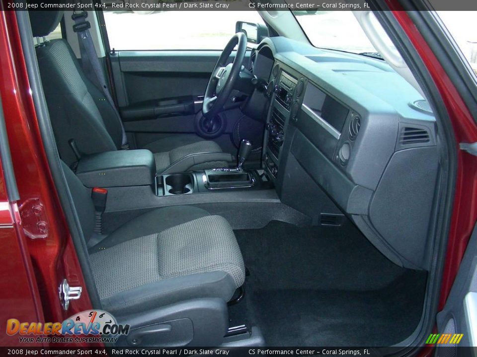 2008 Jeep Commander Sport 4x4 Red Rock Crystal Pearl / Dark Slate Gray Photo #11