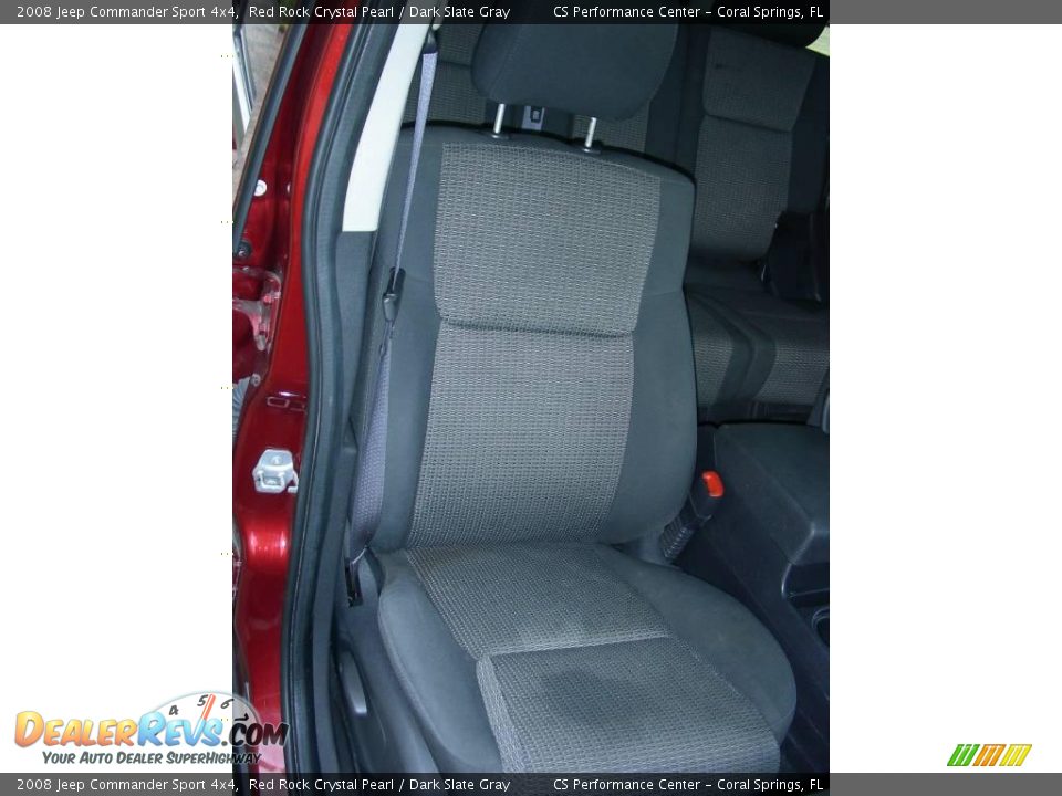 2008 Jeep Commander Sport 4x4 Red Rock Crystal Pearl / Dark Slate Gray Photo #12