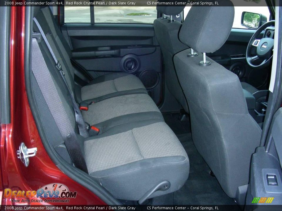 2008 Jeep Commander Sport 4x4 Red Rock Crystal Pearl / Dark Slate Gray Photo #13