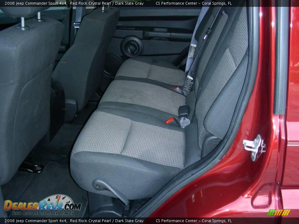 2008 Jeep Commander Sport 4x4 Red Rock Crystal Pearl / Dark Slate Gray Photo #14