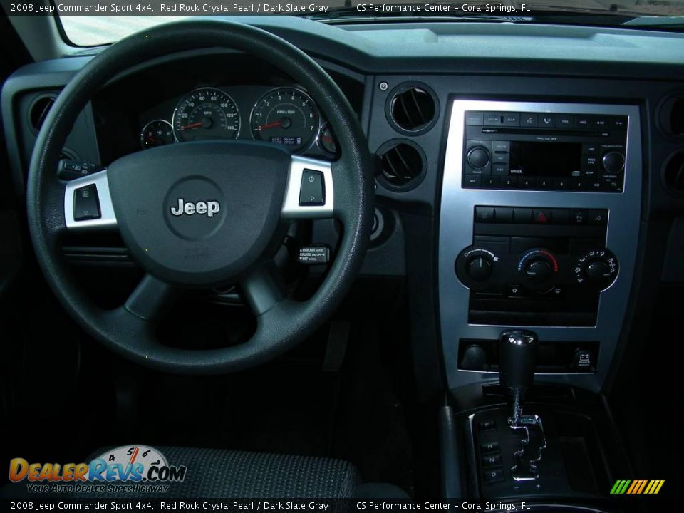 2008 Jeep Commander Sport 4x4 Red Rock Crystal Pearl / Dark Slate Gray Photo #16