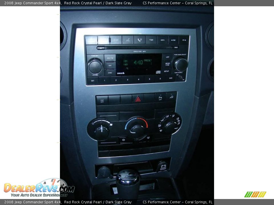 2008 Jeep Commander Sport 4x4 Red Rock Crystal Pearl / Dark Slate Gray Photo #17