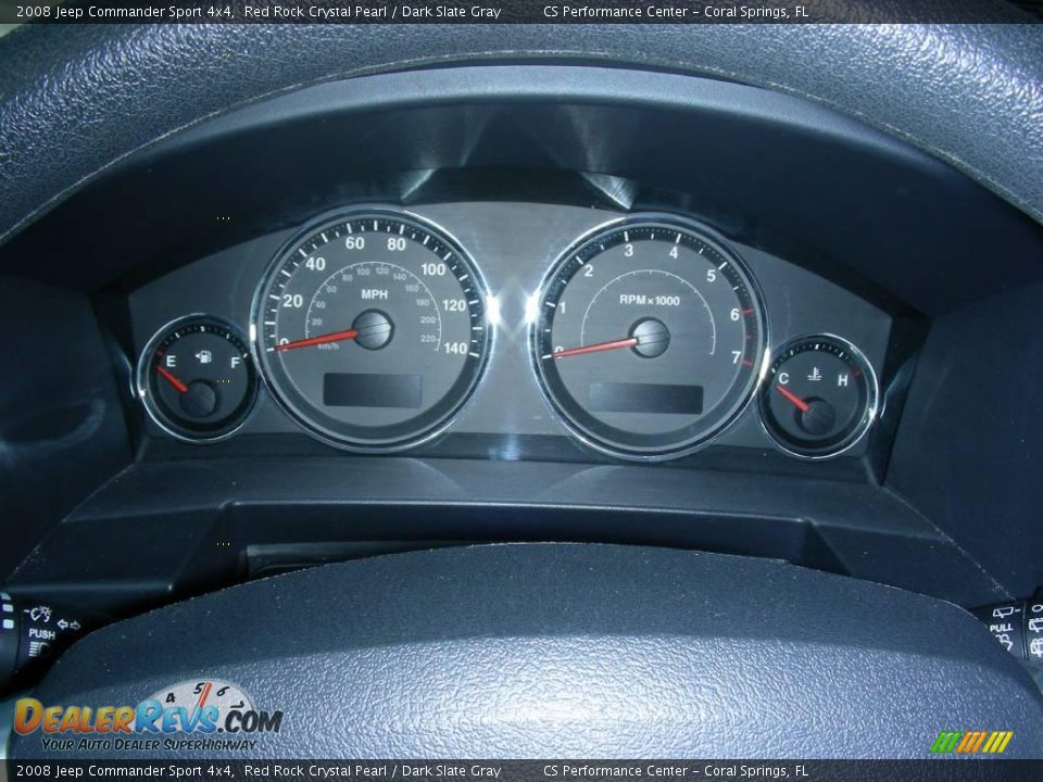 2008 Jeep Commander Sport 4x4 Red Rock Crystal Pearl / Dark Slate Gray Photo #20