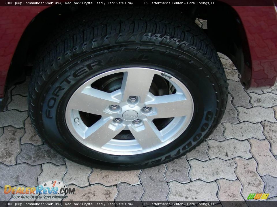 2008 Jeep Commander Sport 4x4 Red Rock Crystal Pearl / Dark Slate Gray Photo #21