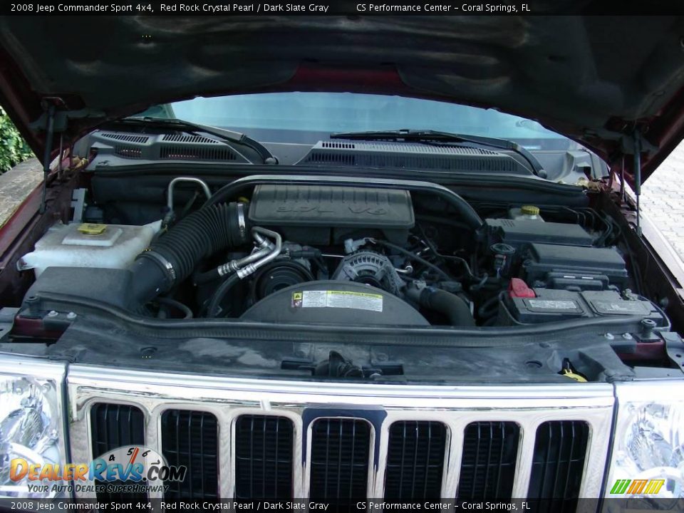 2008 Jeep Commander Sport 4x4 Red Rock Crystal Pearl / Dark Slate Gray Photo #22