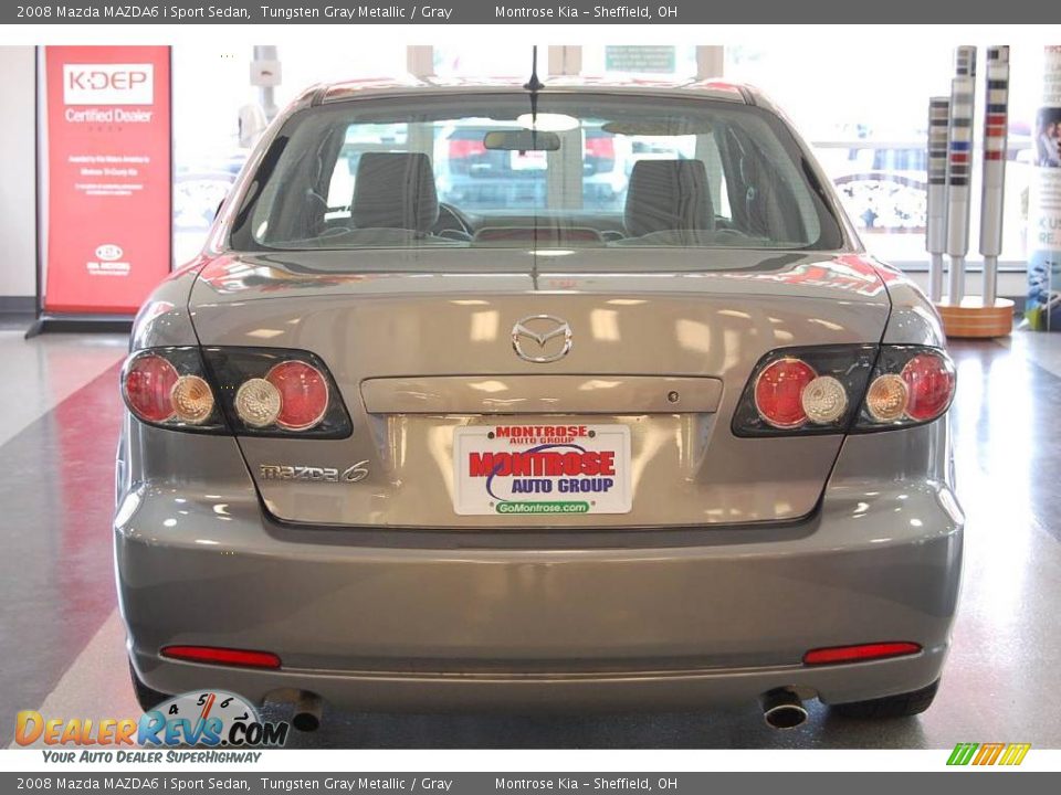 2008 Mazda MAZDA6 i Sport Sedan Tungsten Gray Metallic / Gray Photo #4
