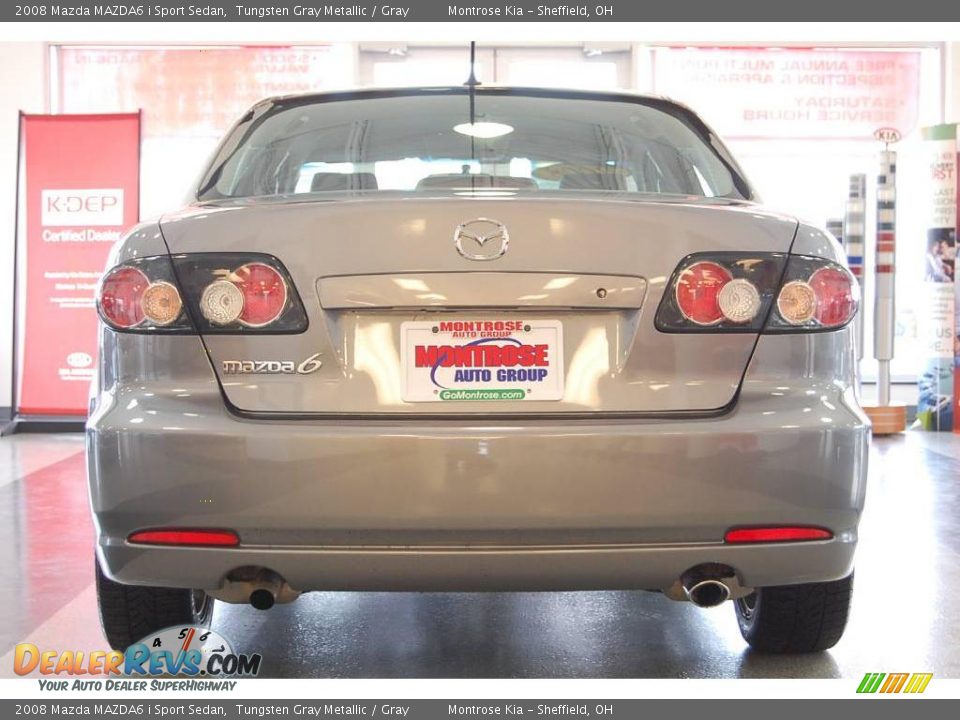 2008 Mazda MAZDA6 i Sport Sedan Tungsten Gray Metallic / Gray Photo #5