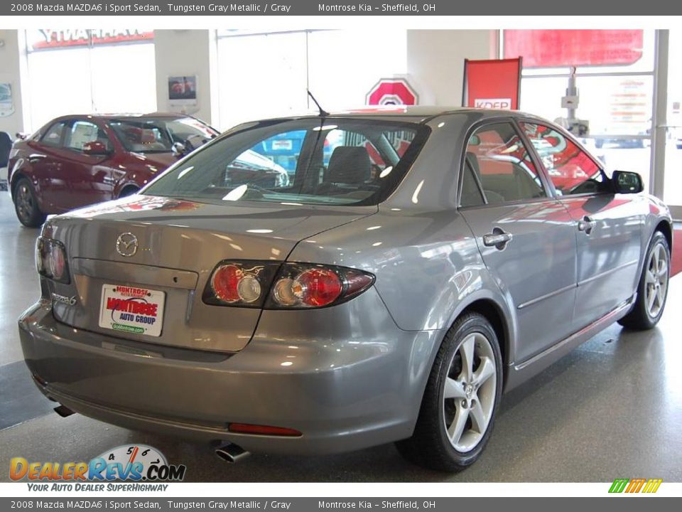 2008 Mazda MAZDA6 i Sport Sedan Tungsten Gray Metallic / Gray Photo #6