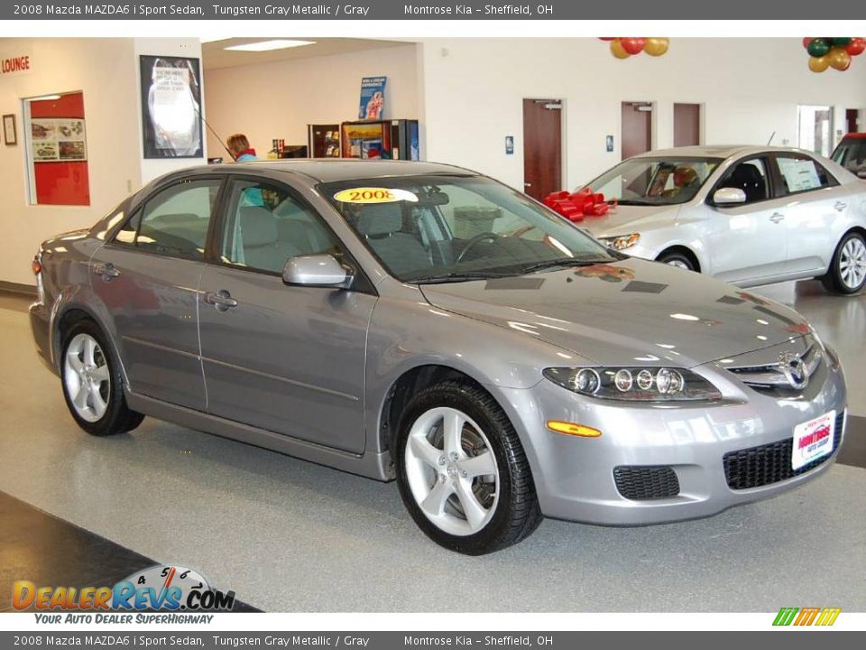 2008 Mazda MAZDA6 i Sport Sedan Tungsten Gray Metallic / Gray Photo #8