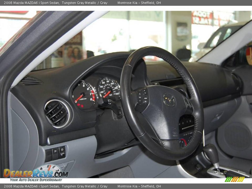 2008 Mazda MAZDA6 i Sport Sedan Tungsten Gray Metallic / Gray Photo #12