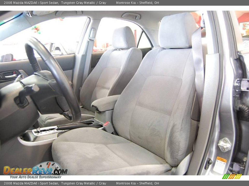 2008 Mazda MAZDA6 i Sport Sedan Tungsten Gray Metallic / Gray Photo #14