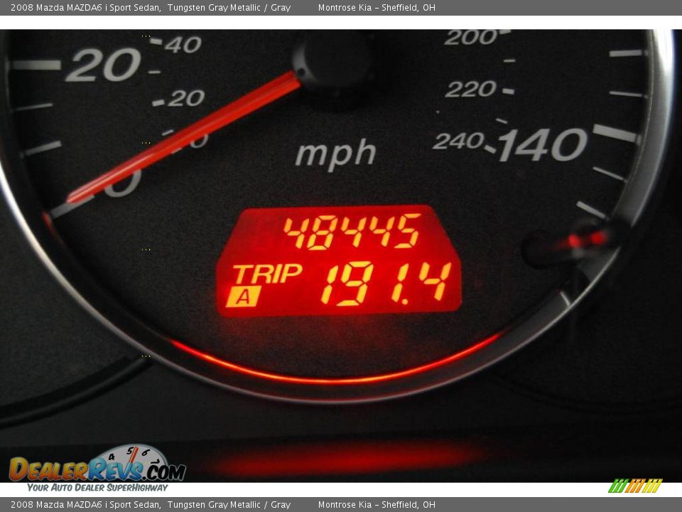 2008 Mazda MAZDA6 i Sport Sedan Tungsten Gray Metallic / Gray Photo #24