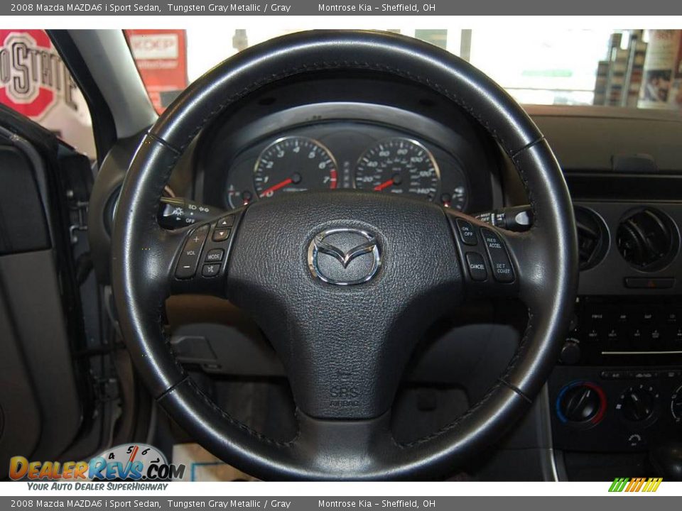 2008 Mazda MAZDA6 i Sport Sedan Tungsten Gray Metallic / Gray Photo #30