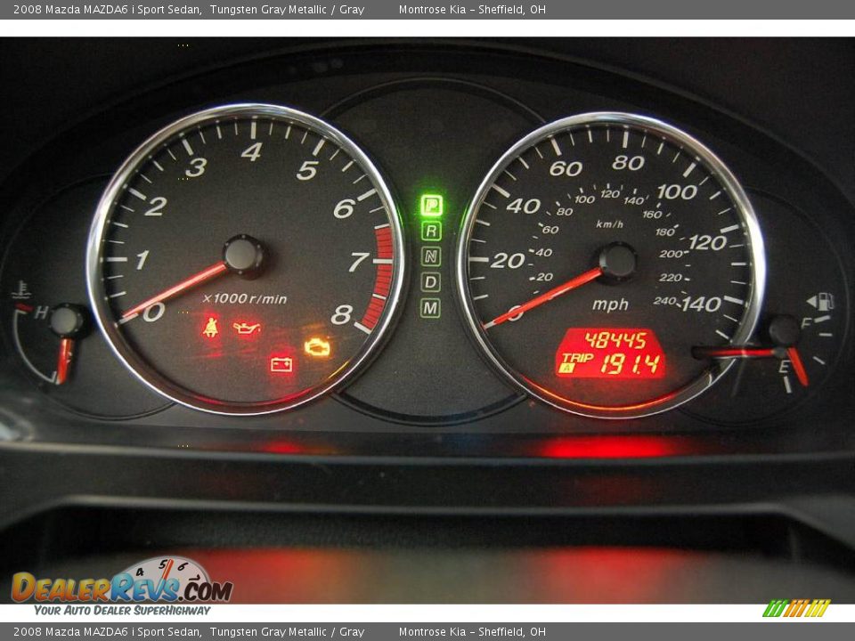 2008 Mazda MAZDA6 i Sport Sedan Tungsten Gray Metallic / Gray Photo #31