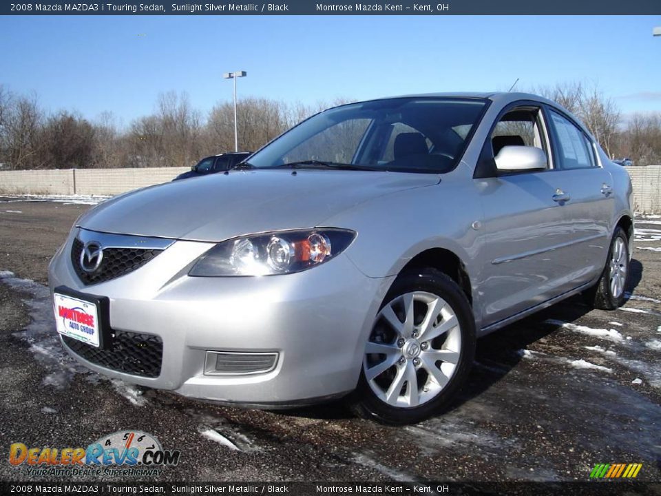 2008 Mazda MAZDA3 i Touring Sedan Sunlight Silver Metallic / Black Photo #1