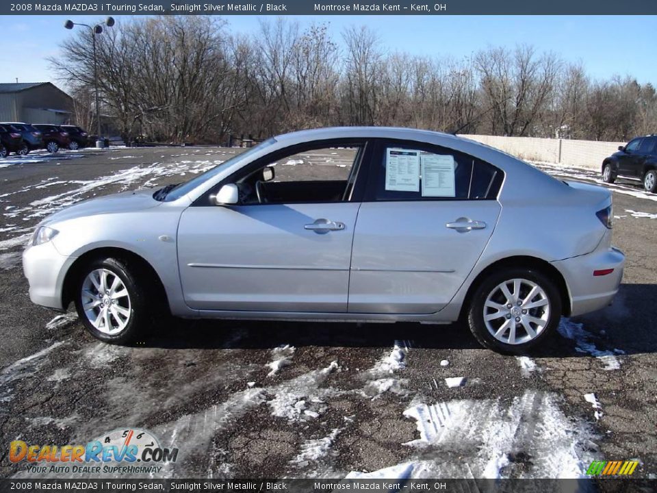 2008 Mazda MAZDA3 i Touring Sedan Sunlight Silver Metallic / Black Photo #2