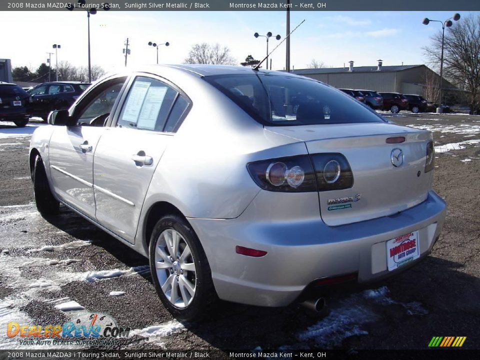 2008 Mazda MAZDA3 i Touring Sedan Sunlight Silver Metallic / Black Photo #3