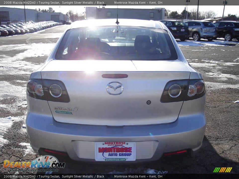 2008 Mazda MAZDA3 i Touring Sedan Sunlight Silver Metallic / Black Photo #4