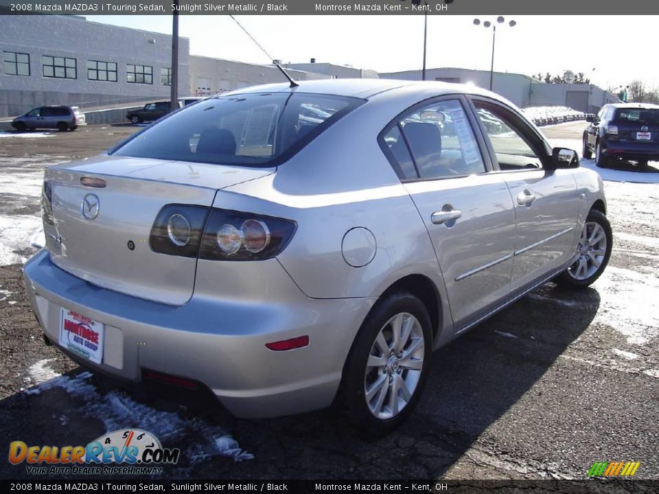 2008 Mazda MAZDA3 i Touring Sedan Sunlight Silver Metallic / Black Photo #5