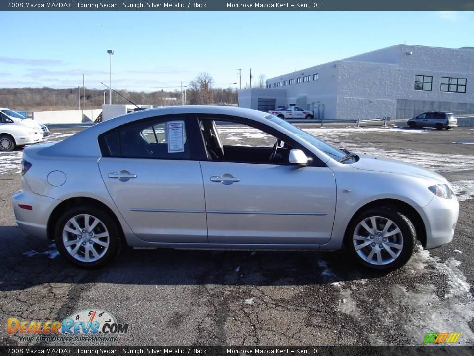 2008 Mazda MAZDA3 i Touring Sedan Sunlight Silver Metallic / Black Photo #6