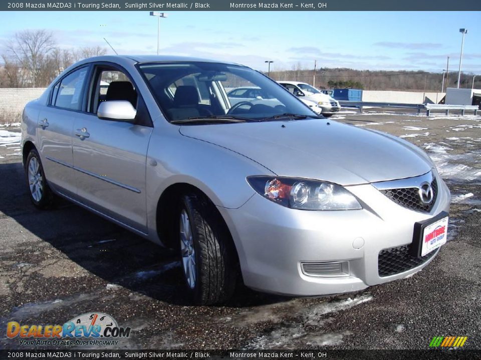 2008 Mazda MAZDA3 i Touring Sedan Sunlight Silver Metallic / Black Photo #7
