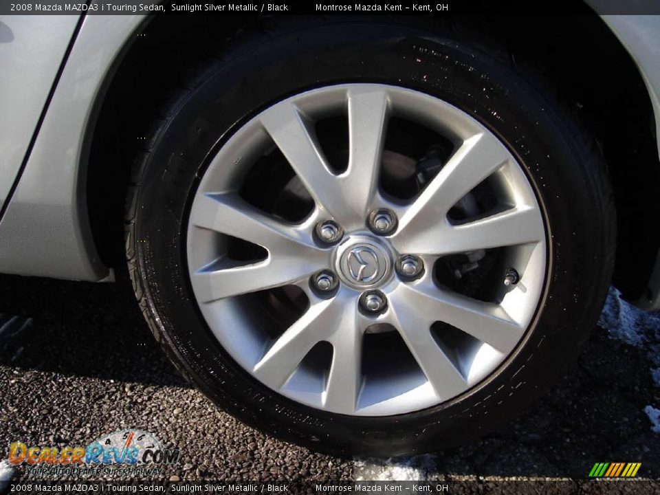 2008 Mazda MAZDA3 i Touring Sedan Sunlight Silver Metallic / Black Photo #11