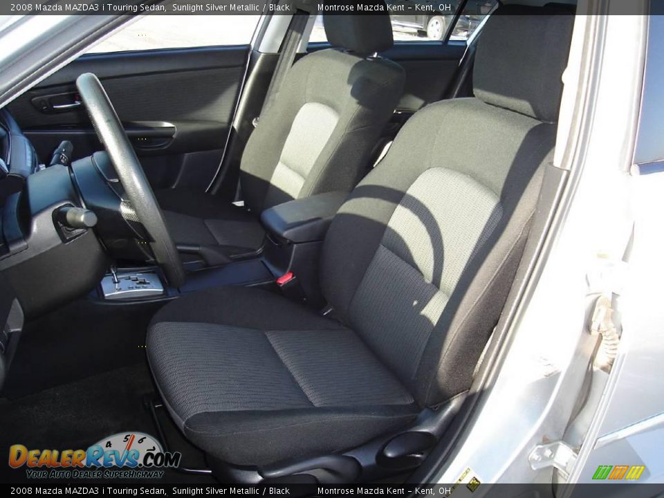 2008 Mazda MAZDA3 i Touring Sedan Sunlight Silver Metallic / Black Photo #12