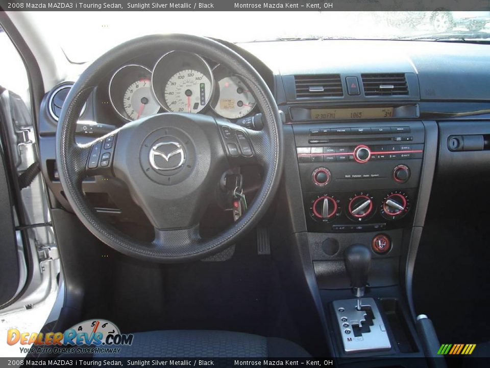 2008 Mazda MAZDA3 i Touring Sedan Sunlight Silver Metallic / Black Photo #16