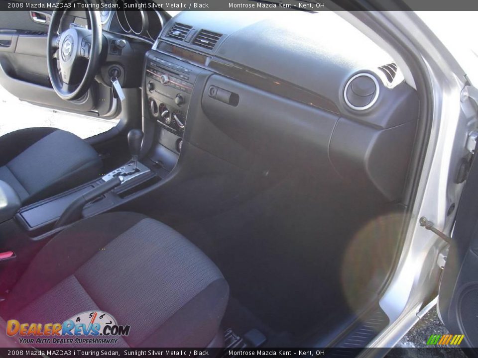 2008 Mazda MAZDA3 i Touring Sedan Sunlight Silver Metallic / Black Photo #19