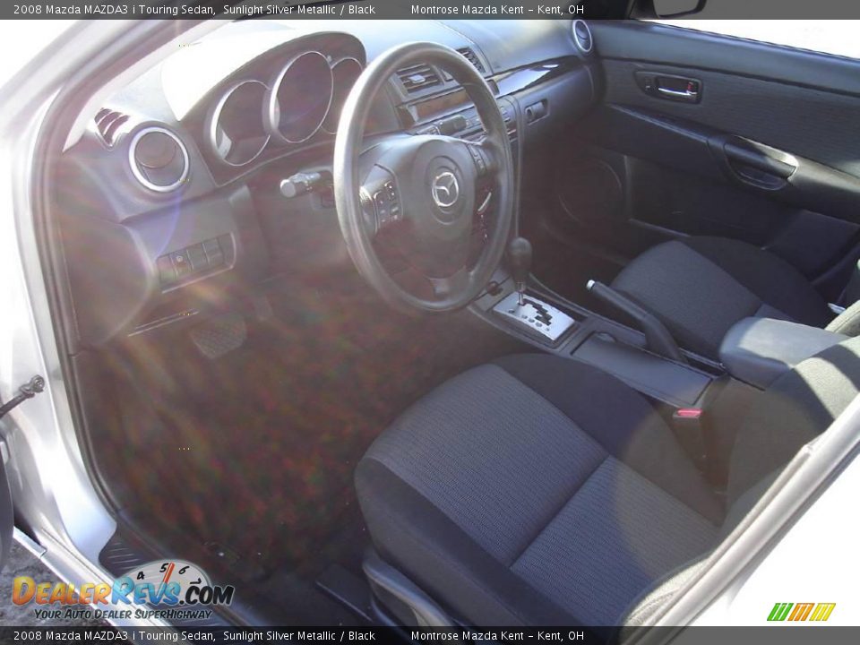 2008 Mazda MAZDA3 i Touring Sedan Sunlight Silver Metallic / Black Photo #23