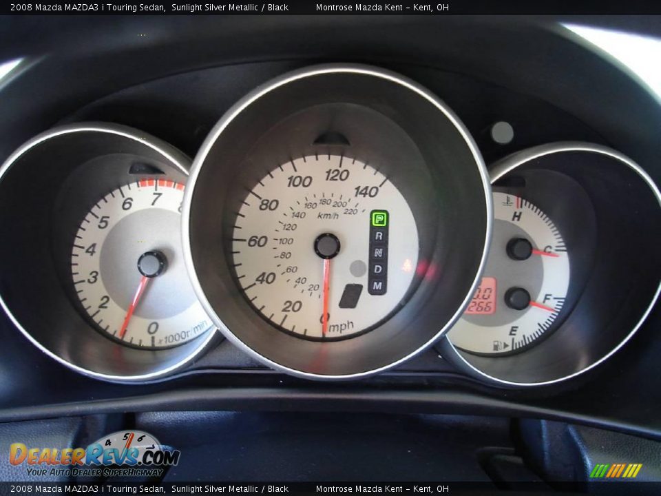 2008 Mazda MAZDA3 i Touring Sedan Sunlight Silver Metallic / Black Photo #25