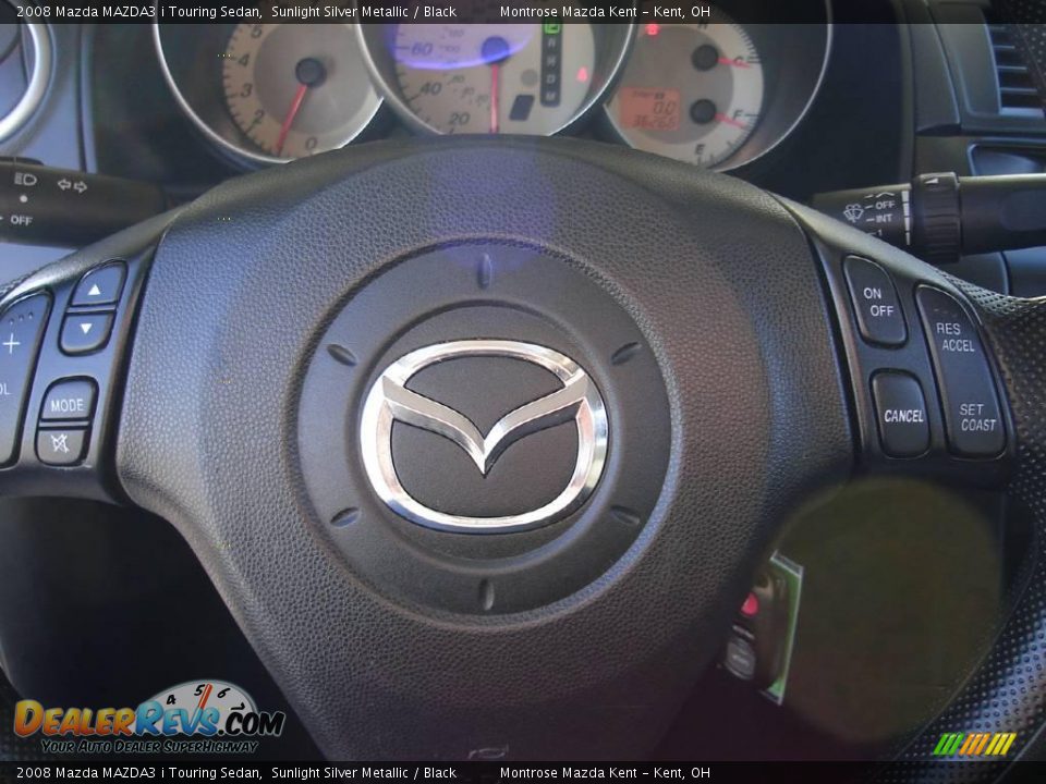 2008 Mazda MAZDA3 i Touring Sedan Sunlight Silver Metallic / Black Photo #26