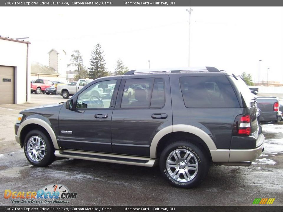 2007 Ford Explorer Eddie Bauer 4x4 Carbon Metallic / Camel Photo #2
