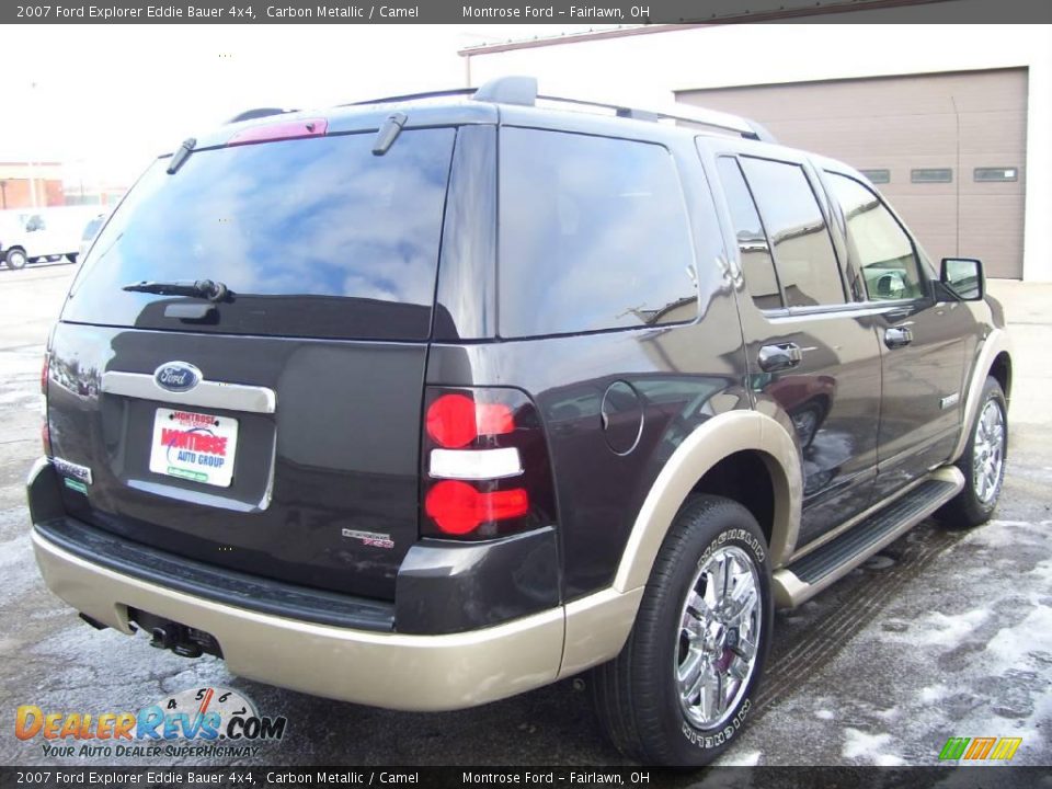 2007 Ford Explorer Eddie Bauer 4x4 Carbon Metallic / Camel Photo #4