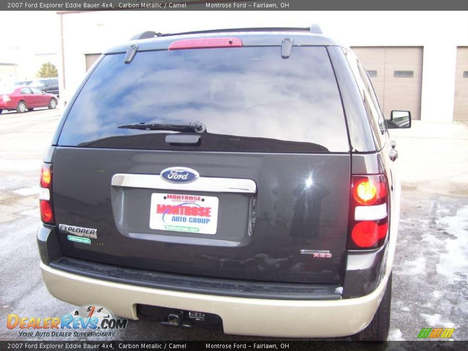 2007 Ford Explorer Eddie Bauer 4x4 Carbon Metallic / Camel Photo #5