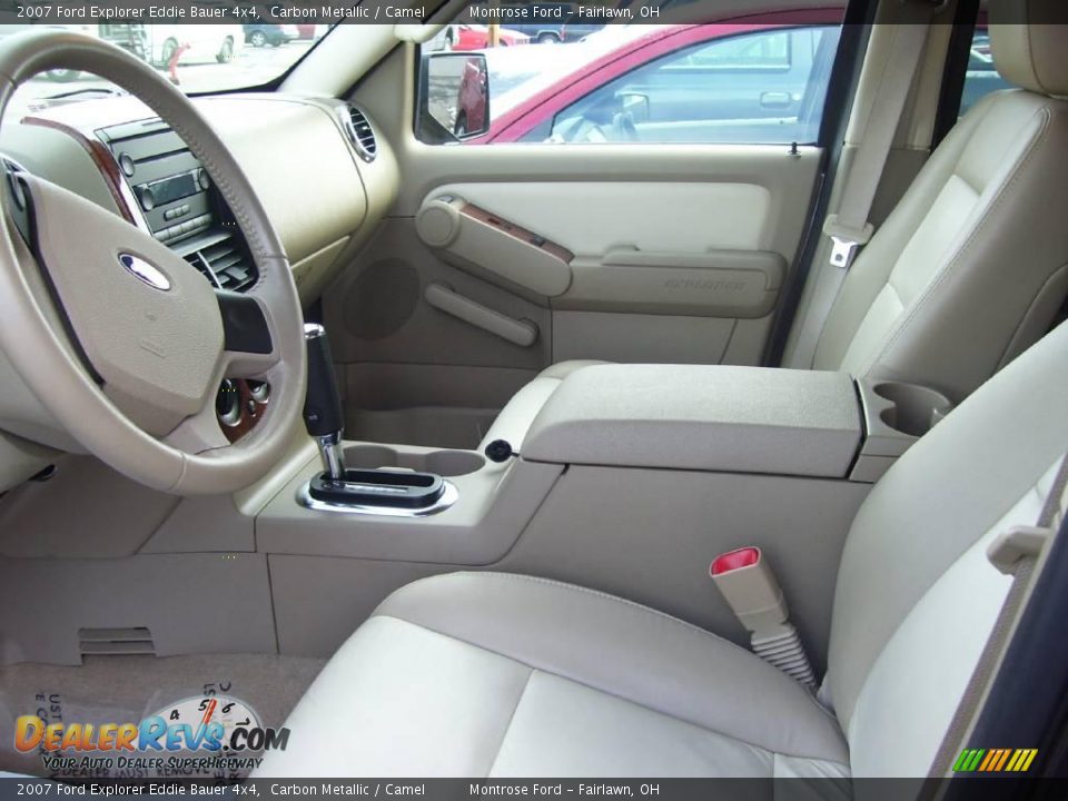 2007 Ford Explorer Eddie Bauer 4x4 Carbon Metallic / Camel Photo #6