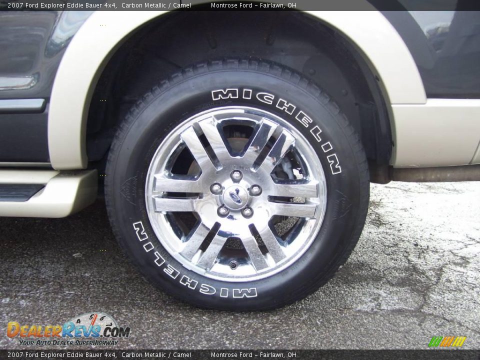 2007 Ford Explorer Eddie Bauer 4x4 Carbon Metallic / Camel Photo #18