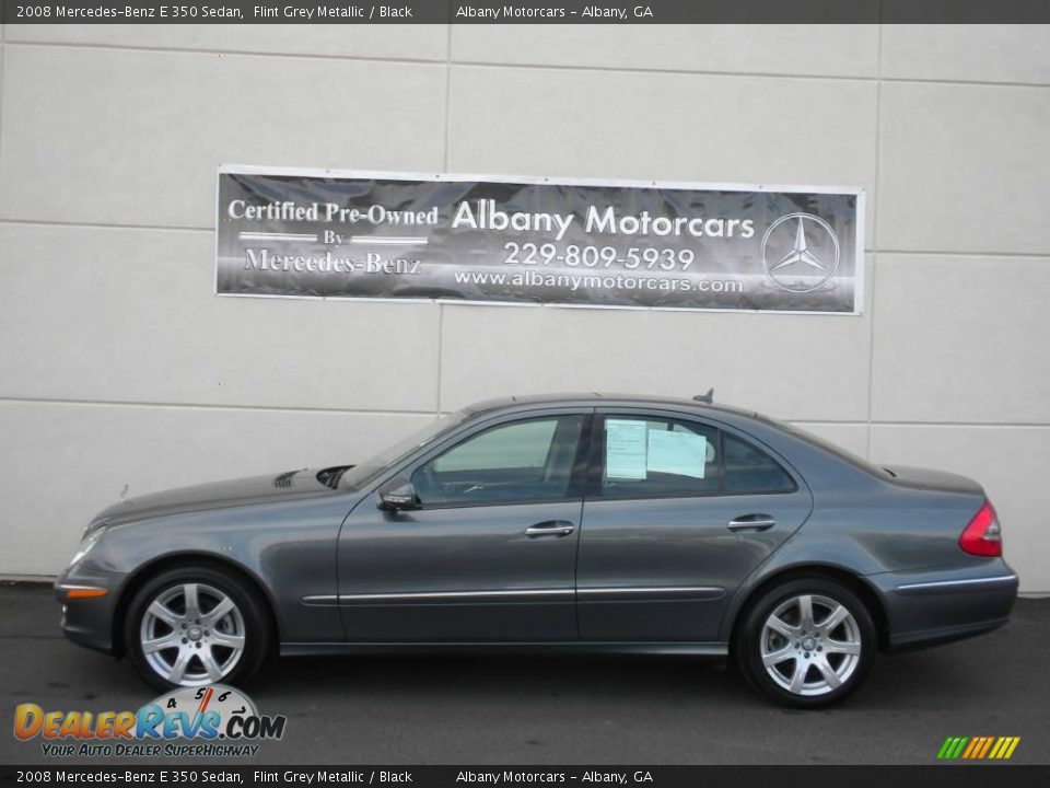 2008 Mercedes-Benz E 350 Sedan Flint Grey Metallic / Black Photo #1