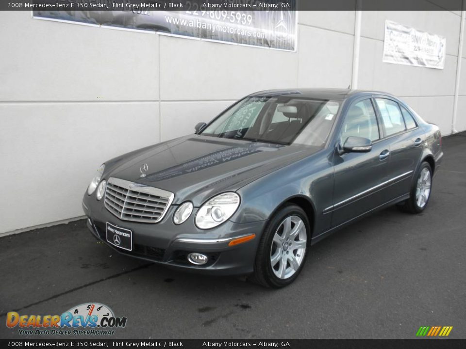 2008 Mercedes-Benz E 350 Sedan Flint Grey Metallic / Black Photo #2