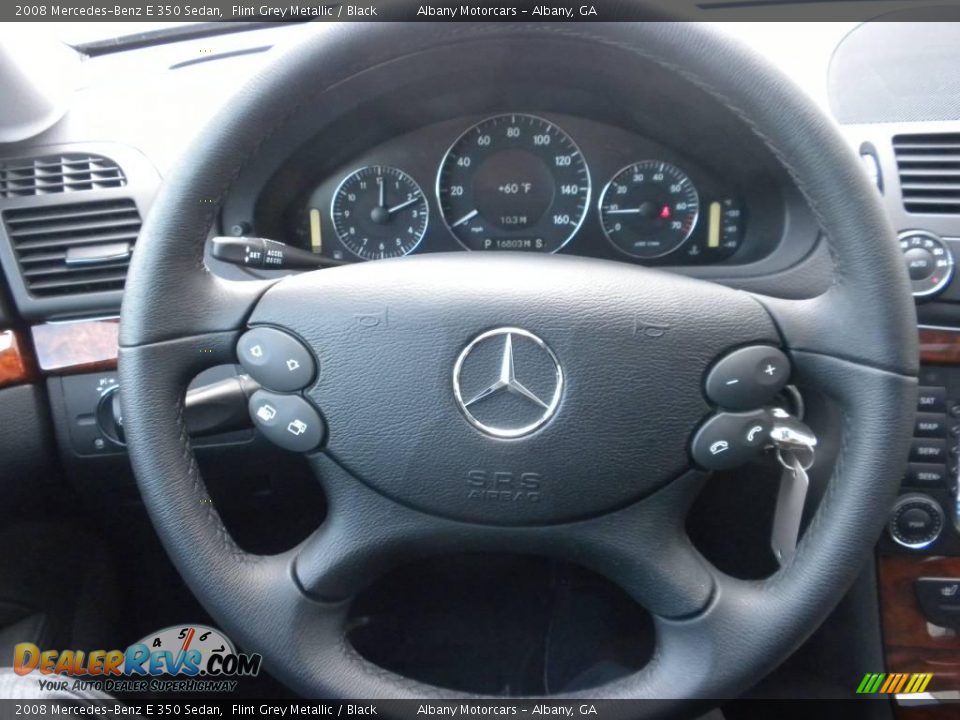 2008 Mercedes-Benz E 350 Sedan Flint Grey Metallic / Black Photo #14