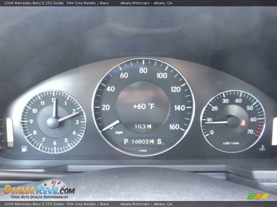 2008 Mercedes-Benz E 350 Sedan Flint Grey Metallic / Black Photo #15