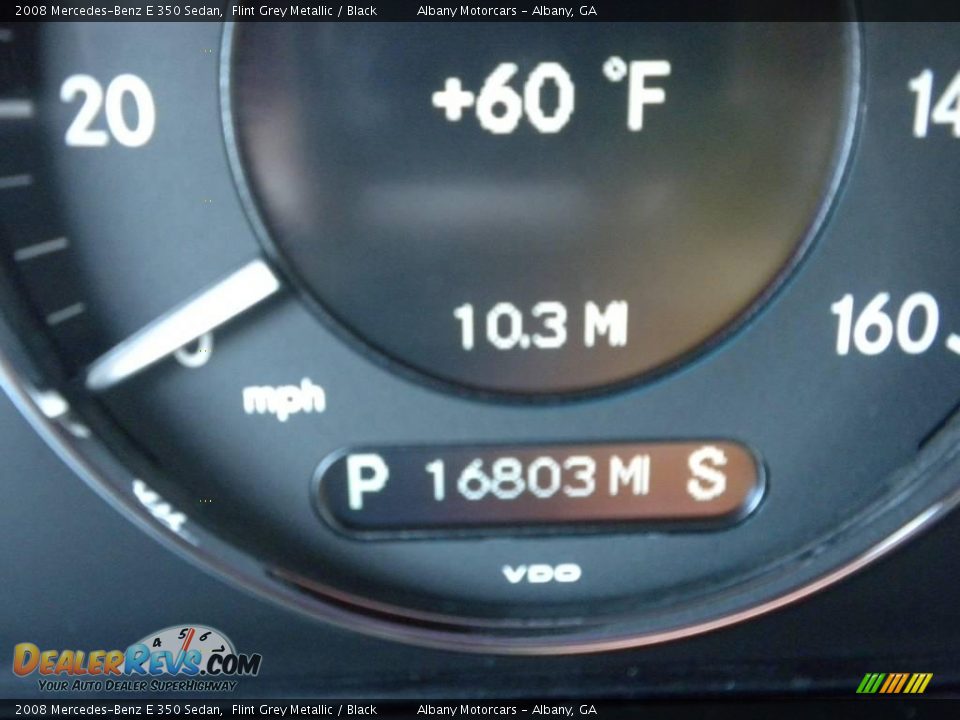 2008 Mercedes-Benz E 350 Sedan Flint Grey Metallic / Black Photo #16